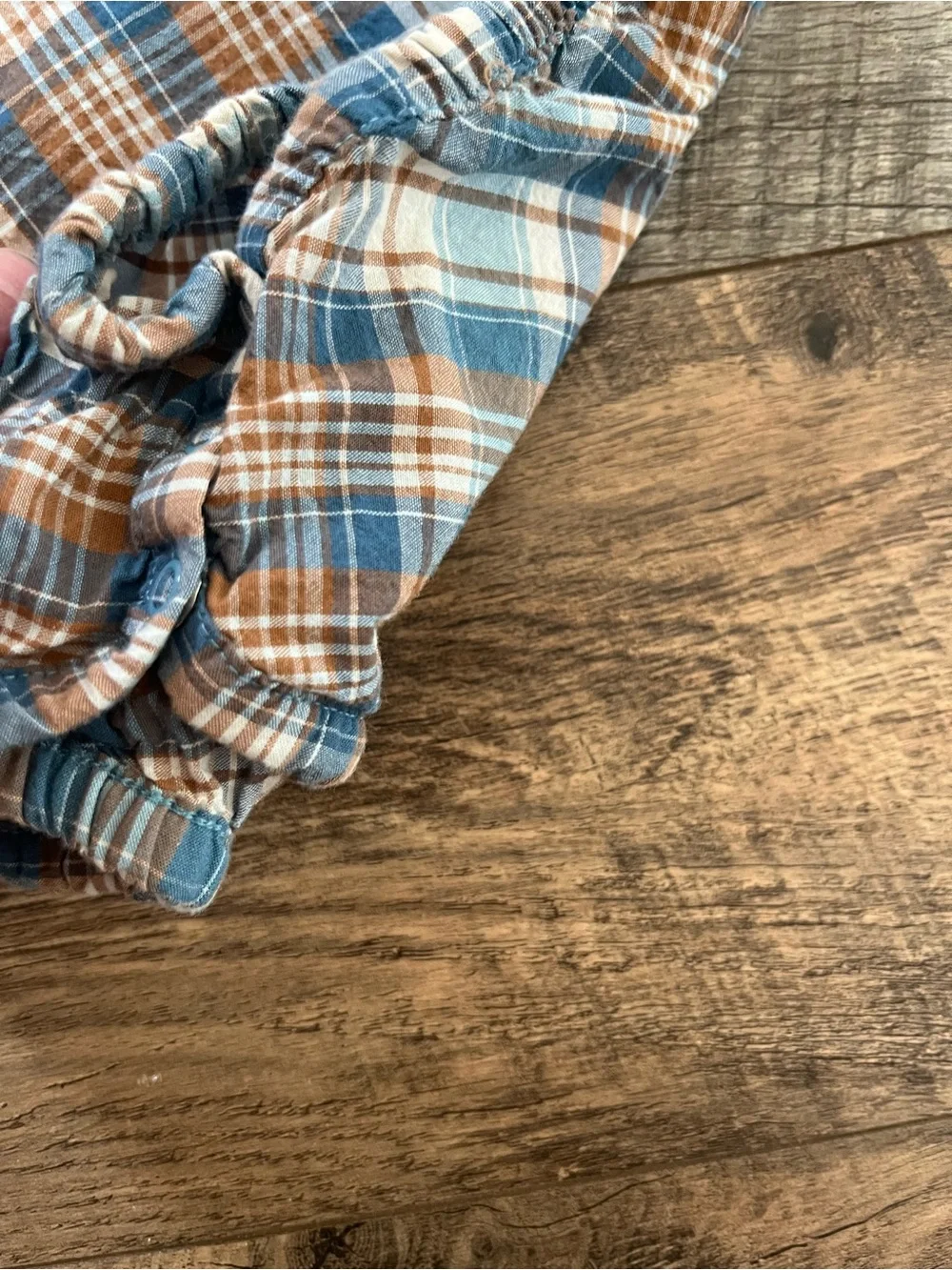 Carhartt plaid button down 12 month short sleeve